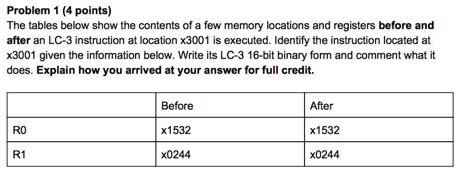 Please answer in the form given and show your work, thanks! Problem