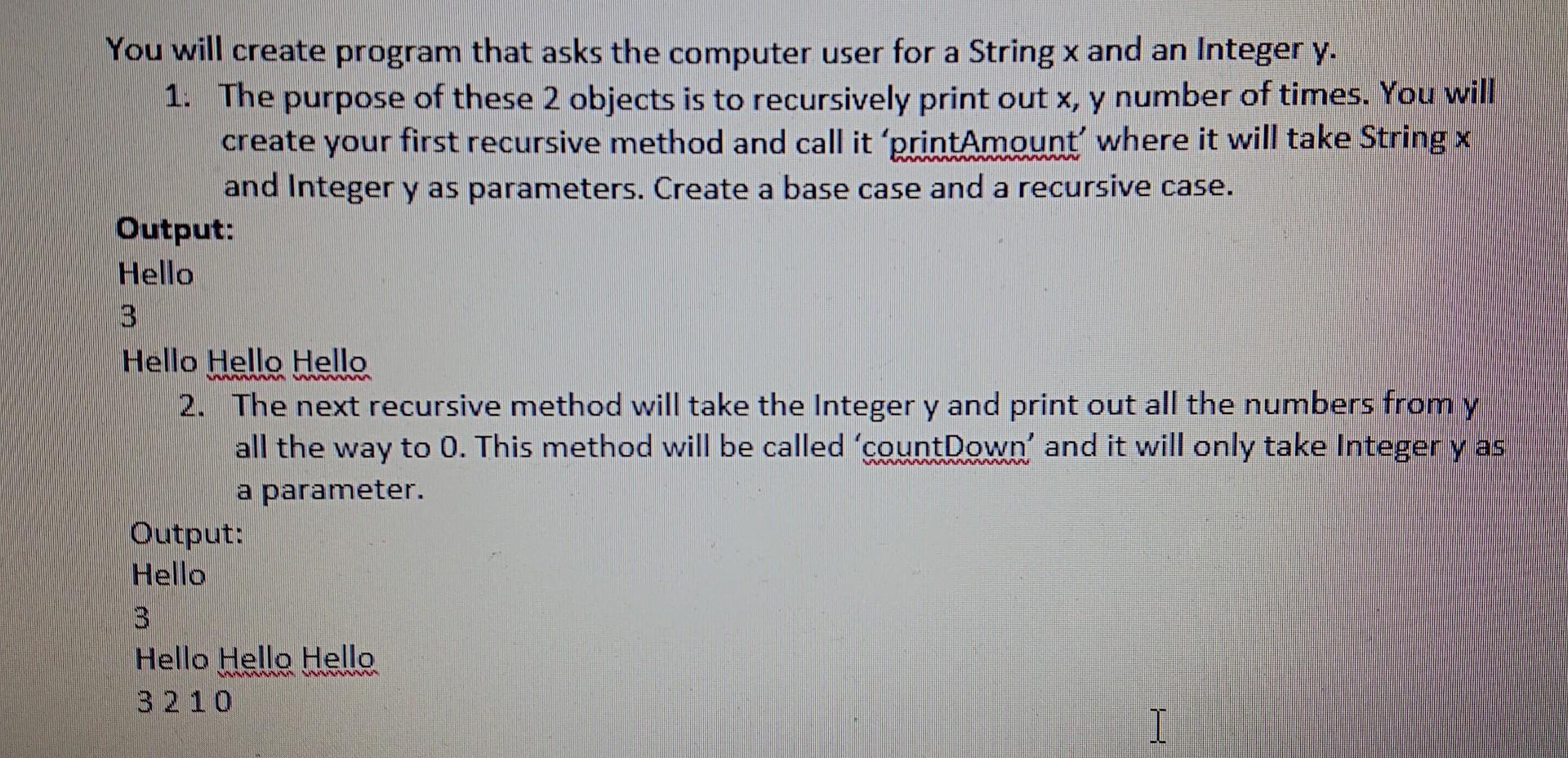  in Java please You will create program that asks the computer