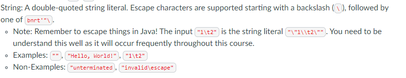 Create Regular Expression String: A double-quoted string literal. Escape characters are supported