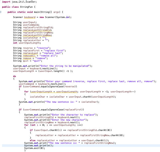 I am trying to replace the first instance of a letter with