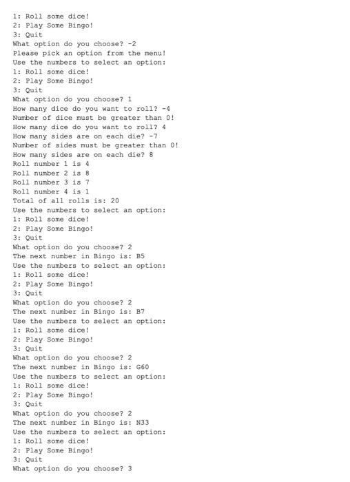 play several games that involve randomness. They will be able to roll