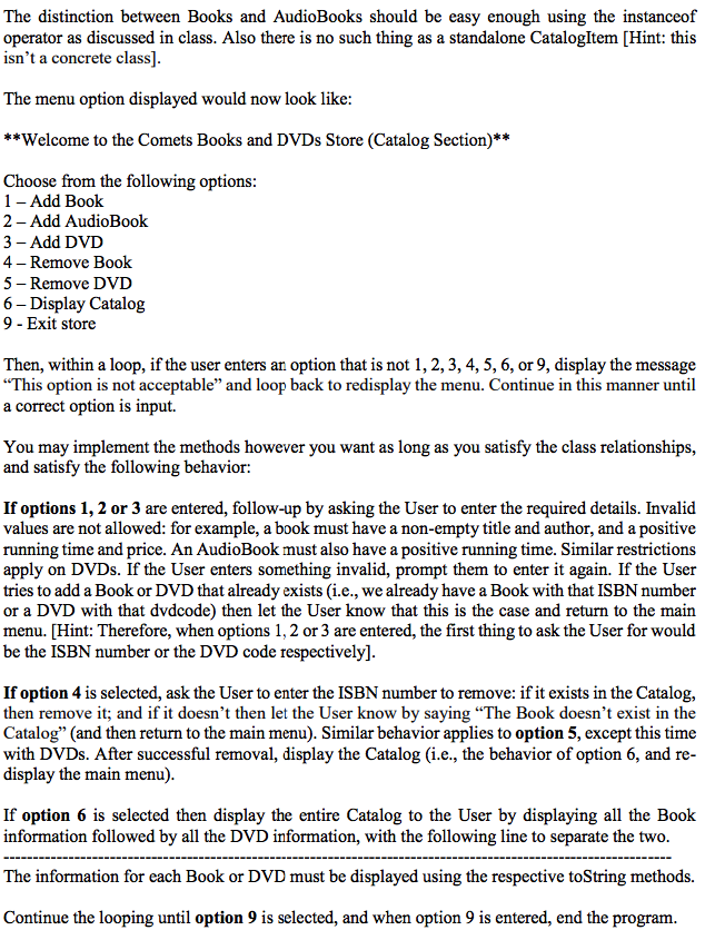 price The inventory for books and dvds will be stored in two