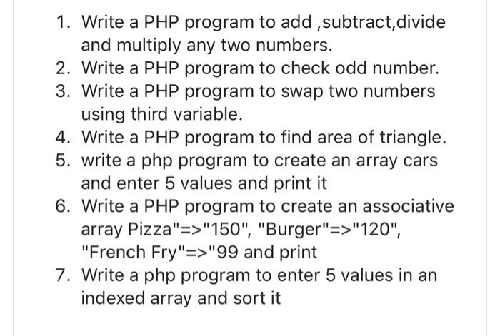 pls do it all with screen shot using Xampp 1. Write a