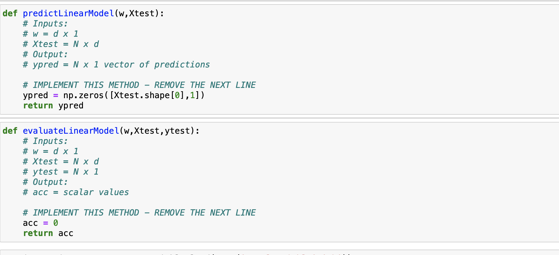 (10 code + 5 report = 15 points) For this problem, you