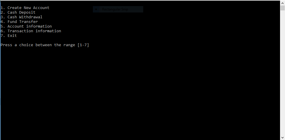 start by building a program that displays the main menu of