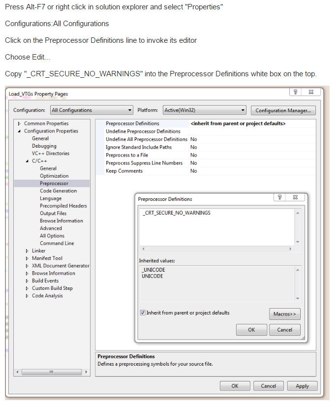 that actual code to do all of the things in the menu,
