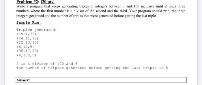 write in hava language Problem #2: (20 pts) Write a program that