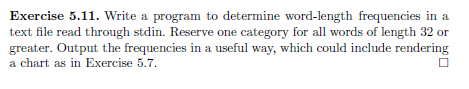 The language is C. Thanks. Write a program to determine word-length