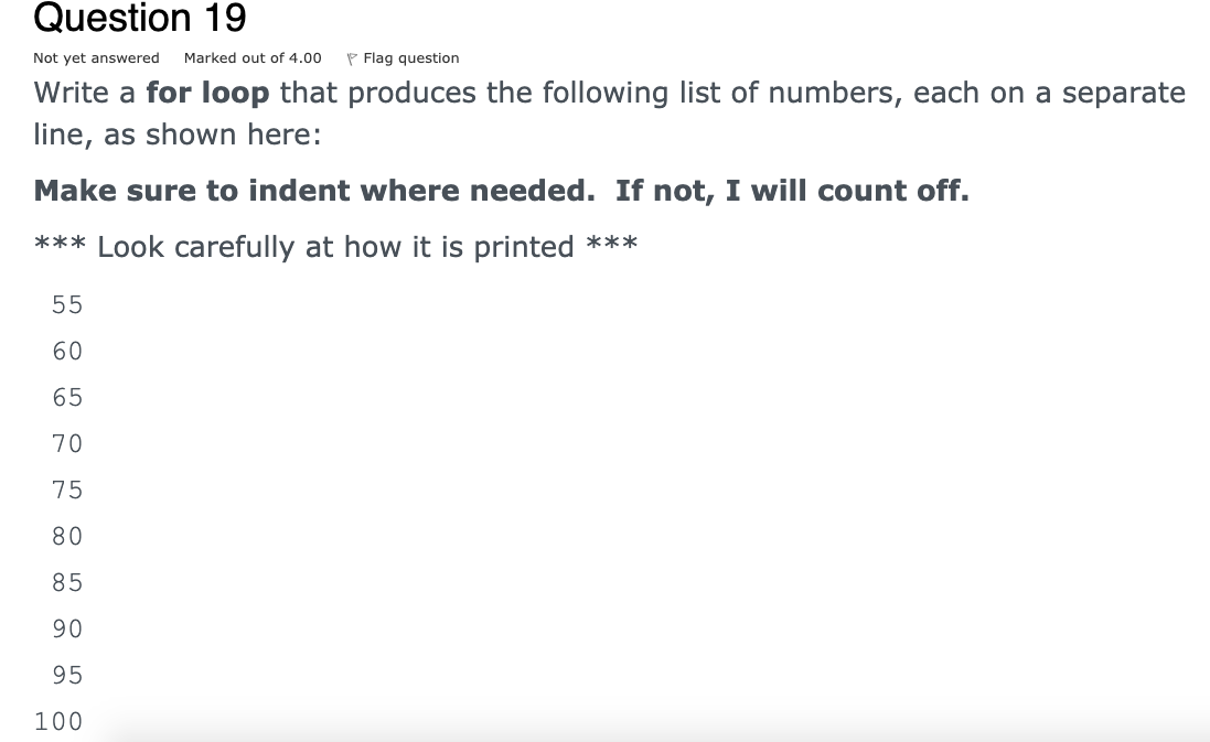 code is in c++ Question 19 Not yet answered Marked out of