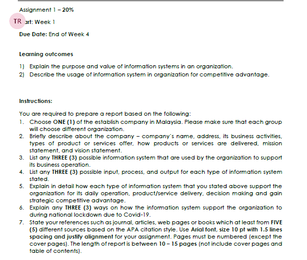 TOPIC - PETRONAS NOTE : Need to submit by Wednesday 1/2/2023 Assignment