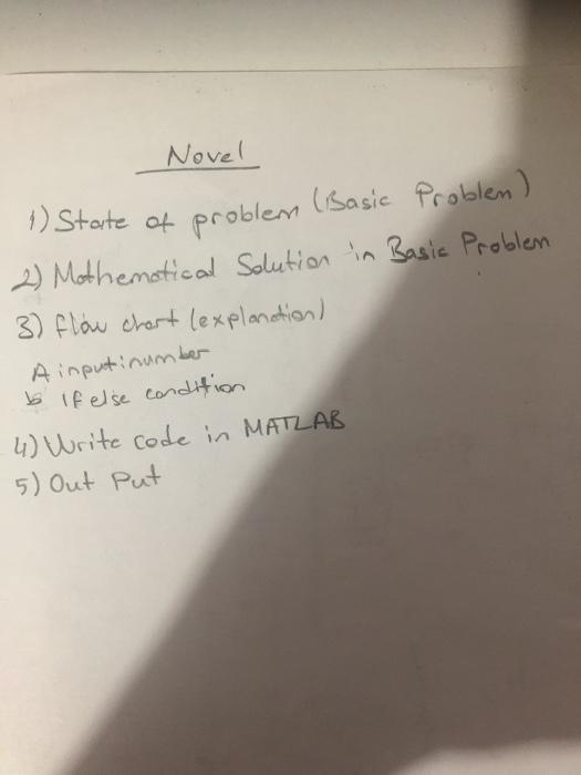 Basic Problem 3) flow chart (explanation) A input inumber b If else