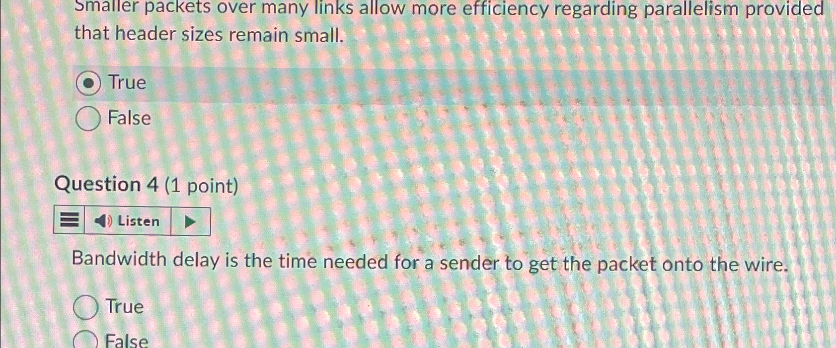  Smaller packets over many links allow more efficiency regarding parallelism provided