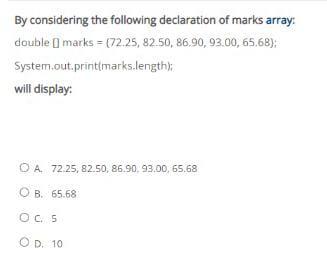 Lim Siva [O] (1) [2] Answer: By considering the following declaration of