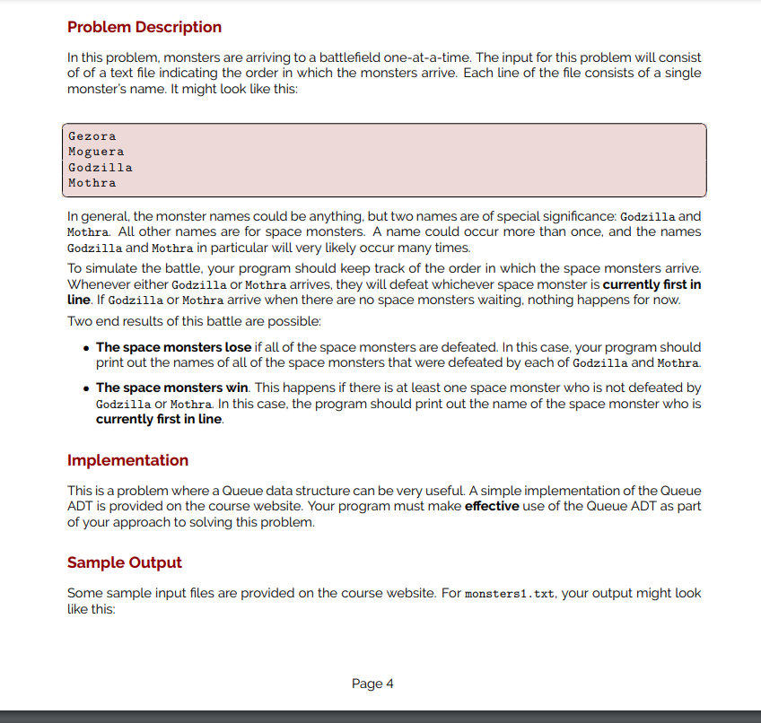 In python please Queue ADT: class Queue(object): def __init__(self): """ Purpose creates