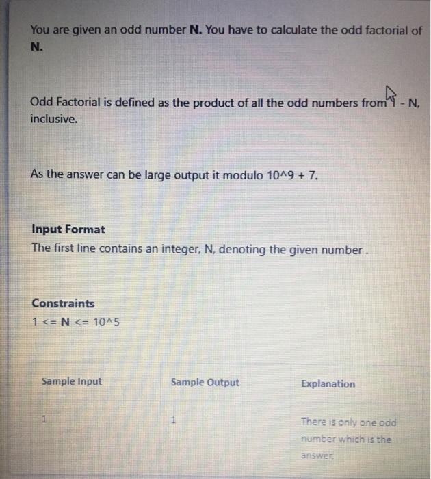  Complete the function Odd factorial in Python2 only, no other language.