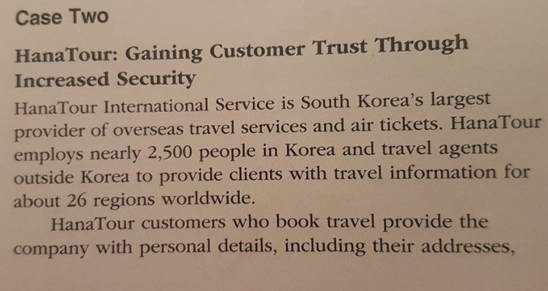 following question a. HanaTour chose Wizbase as its implementation partner in part