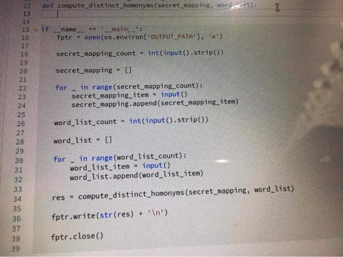 which a maps to "" b maps to ... cmaps to d