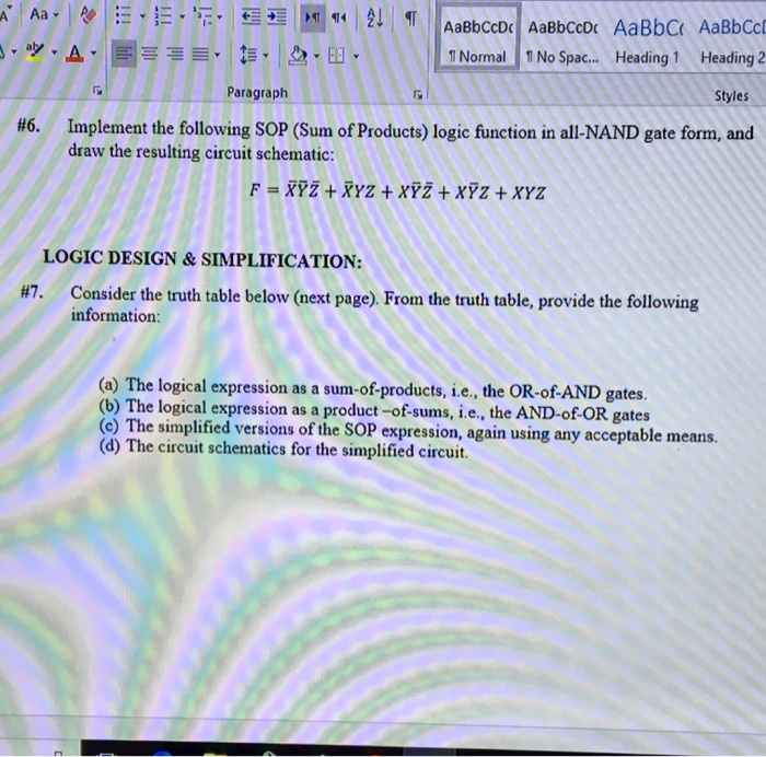  Normal ? No Spac Heading 1 Heading 2 Paragraph Styles #6.