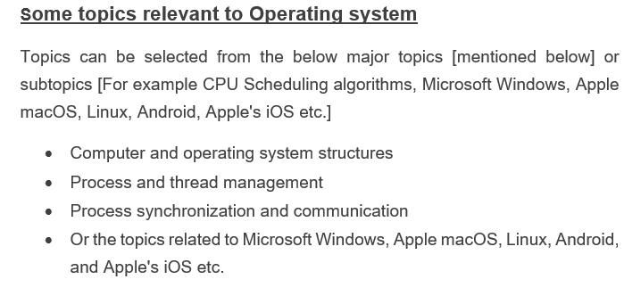 Report 1. Objectives 5 Marks) Describe the OS mechanism for process management,