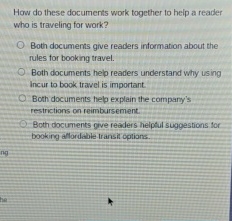  How do these documents work together to help a reader who