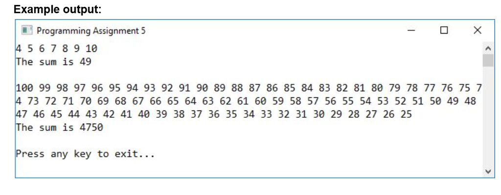 By using Visual Studio C#.Framwork ? Practice building and using methods Create