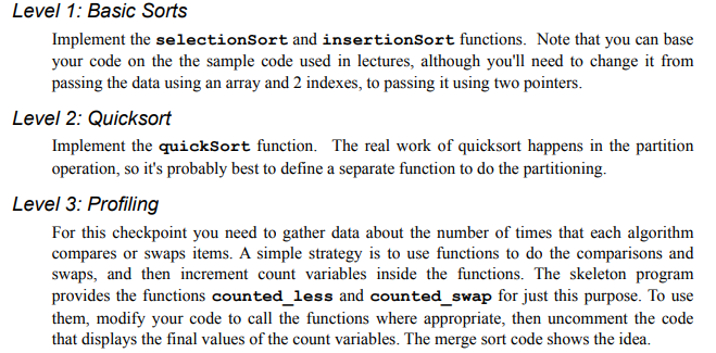 Hi, using the follwing code can someone implement the void routines for