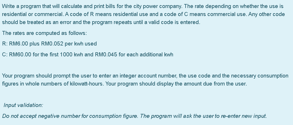 please write the code in python program Write a program that will