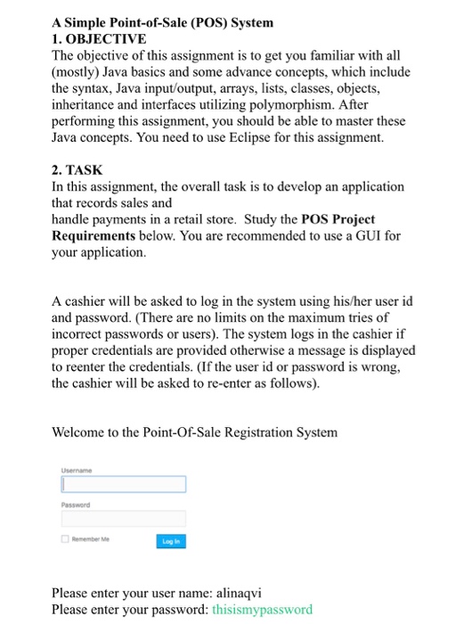 In this assignment, the overall task is to develop an application