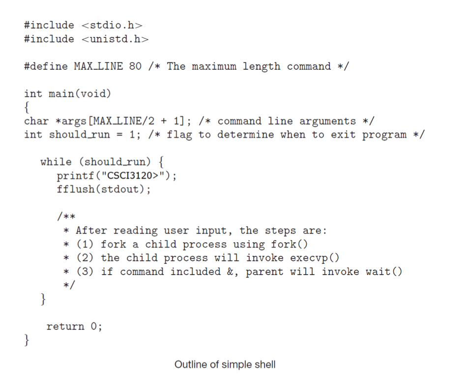 the most recently entered commands. The user will be able to access