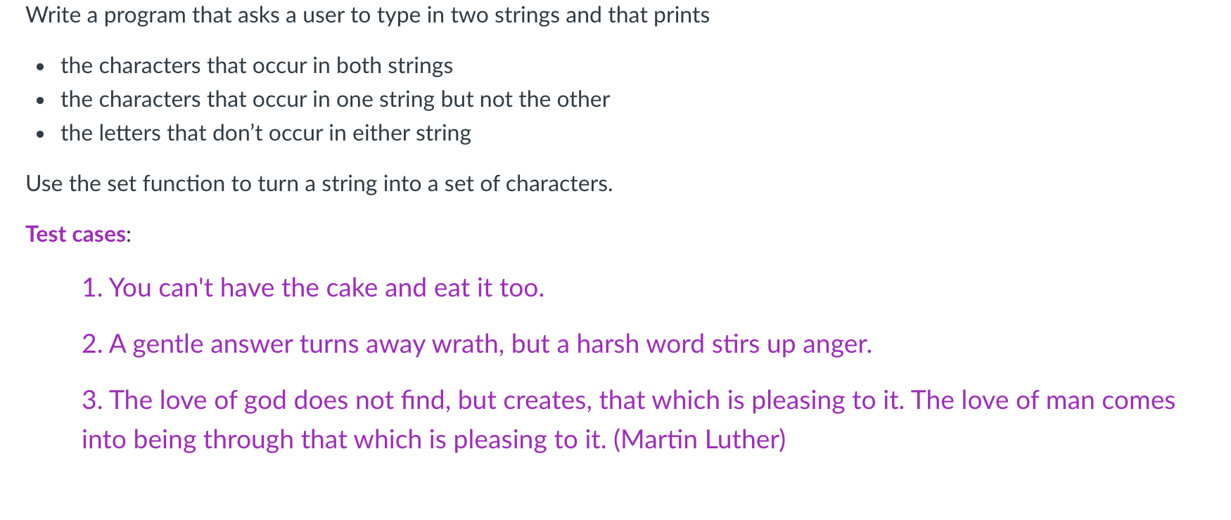 In python, please include comment Please include docstring, example below Write a