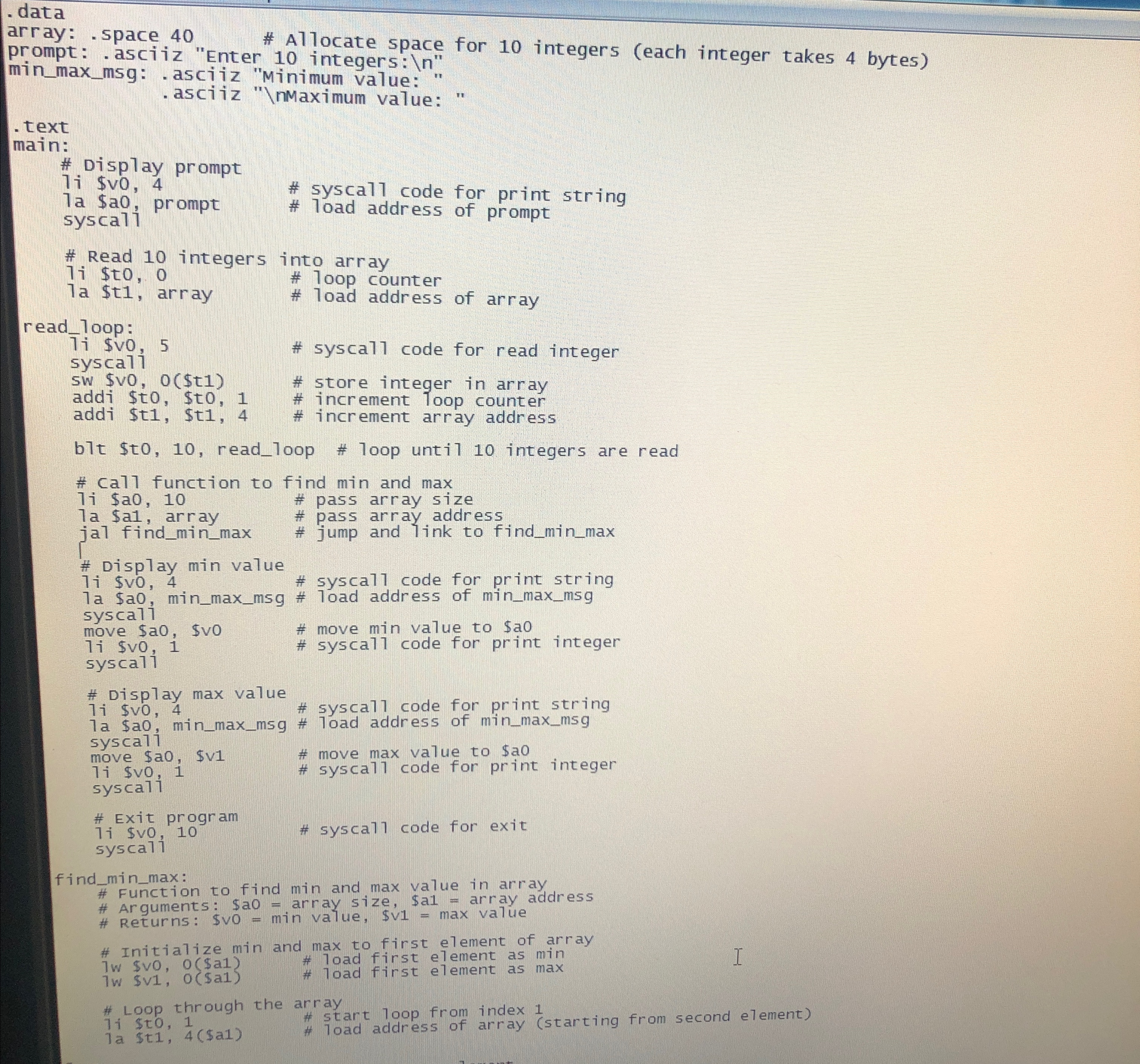  Please,Only MIPS,Write a program that asks the user to enter an