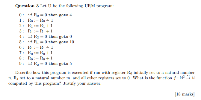 I need help with this Question 3 Let U be the following