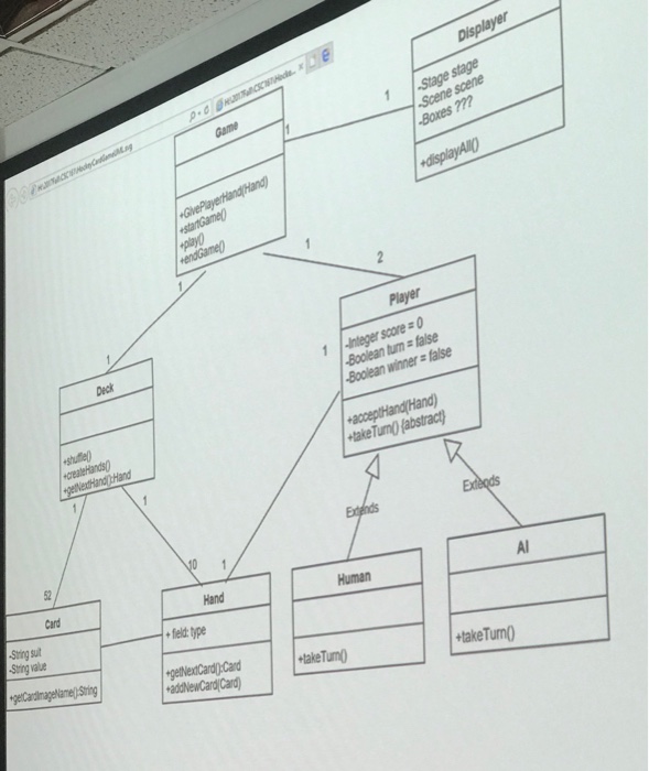 Using JavaFX, create a GUI based version of the card game Hockey.