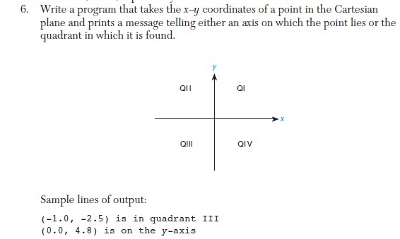  C language only(no C++) Write a program that takes the x-y