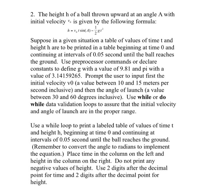 4, 2017 Submit .c files for each of the programs described below