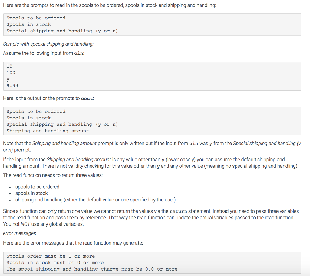 Acme Wholesale Copper Wire Company. The Acme company sells spools of copper