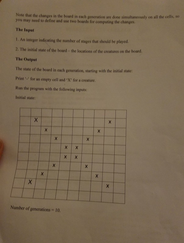 GAME OF LIFE using 2 dimensional arrays. And in this code we