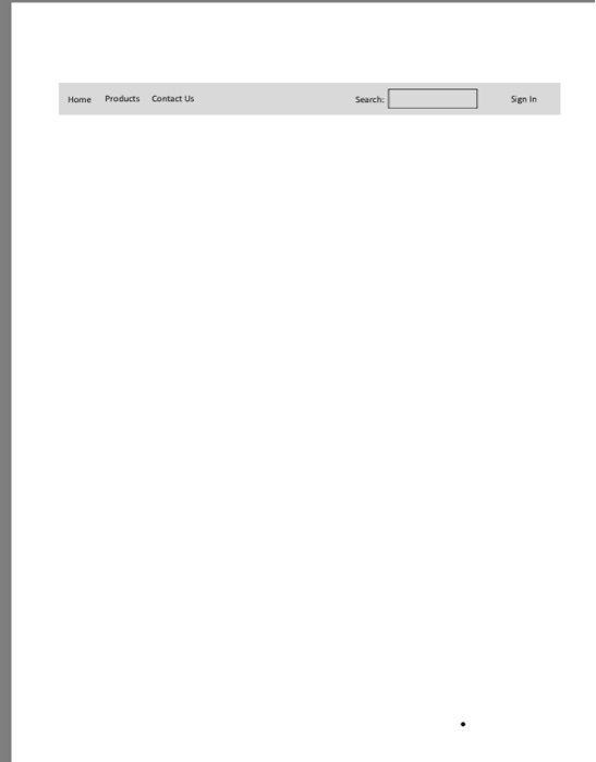  Create a simple HTML page. The only required content is the