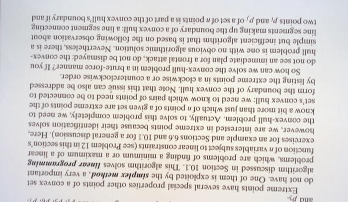 FIGURE 3.5 Rubber band interpretation of the convex hull. points not on