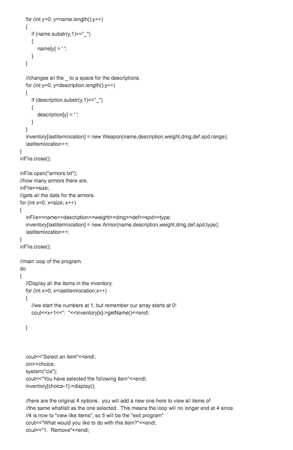 and accessories. (make sure they contain all the information needed). 2. All