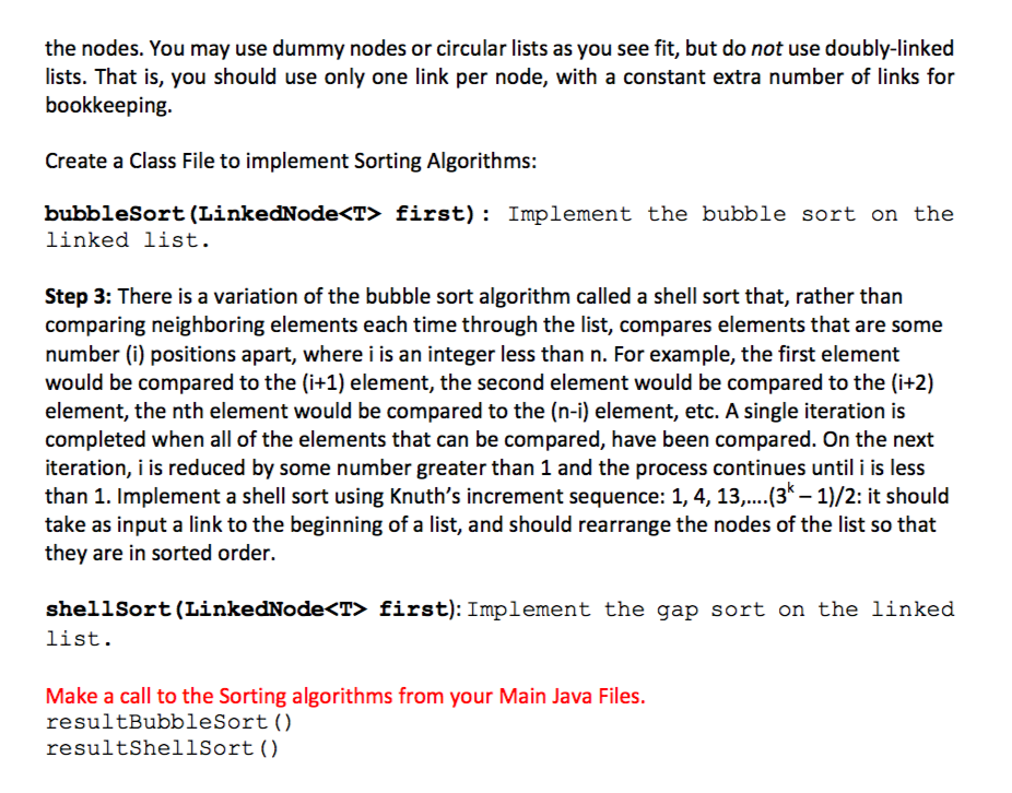 integers from standard input, and build a ist node for each item
