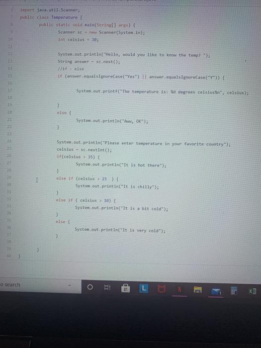 //Write a program that asks the user for an Integer and prints