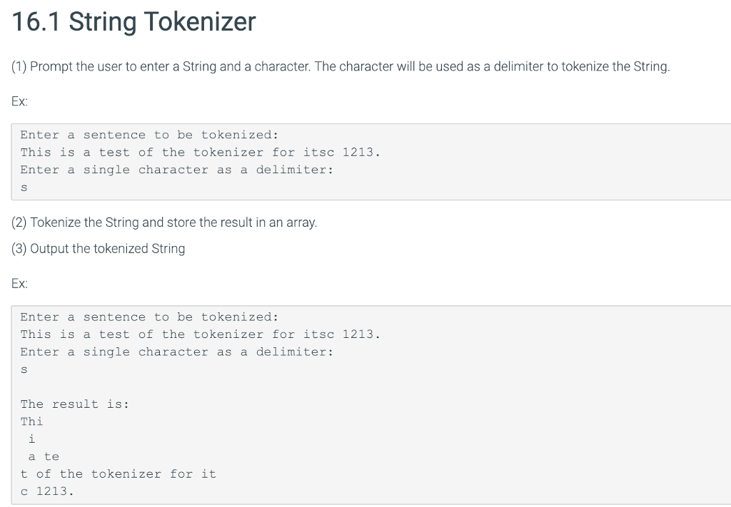  import java.util.Scanner; public class StringTokenizer { public static void main(String[] args)