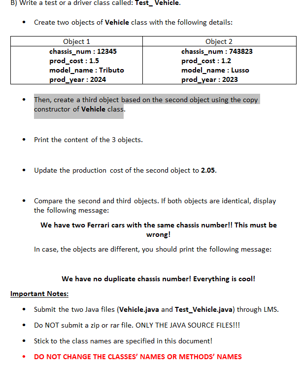 you are asked by your manager to design a class for the