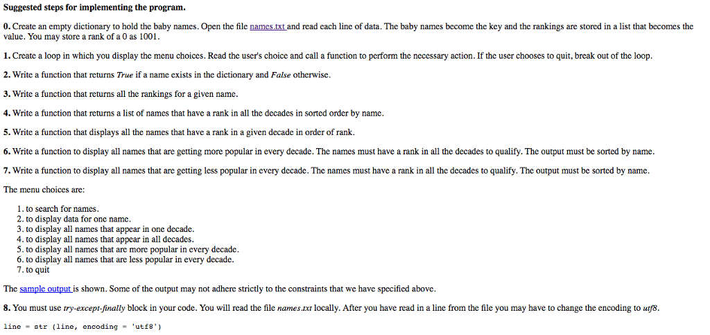 with data obtained from the Social Security Administration. They provide a web