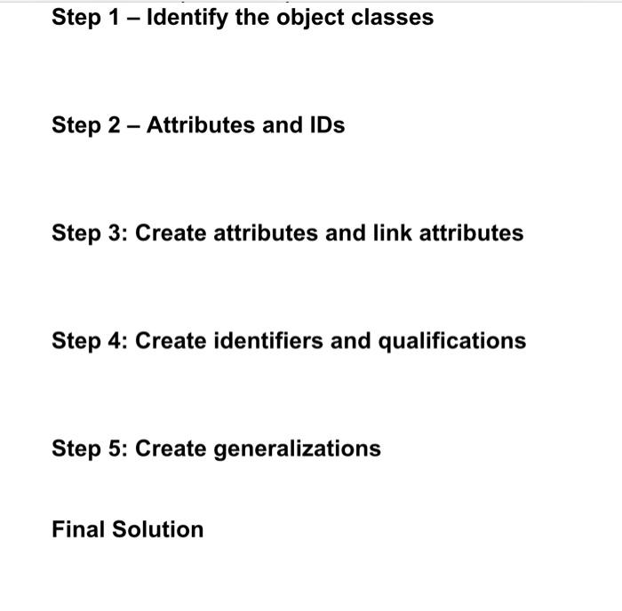 sample database domain. A network of vehicle repair services would like to