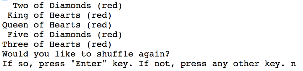 structures and typedef by initializing, shuffling, and displaying the card deck */