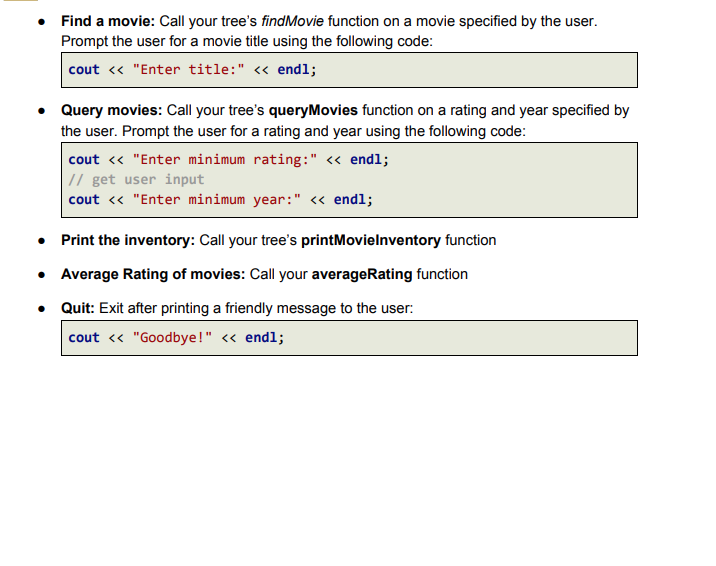 online likely. Here is the def. of movie tree (movietree.hpp): #pragma once