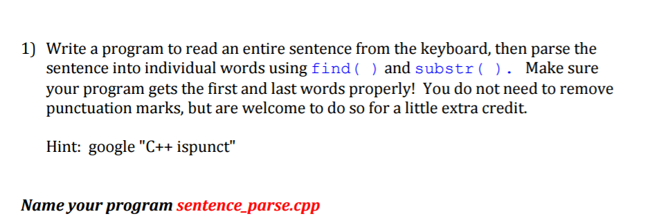 from the console into a string, then parse it into separate words,