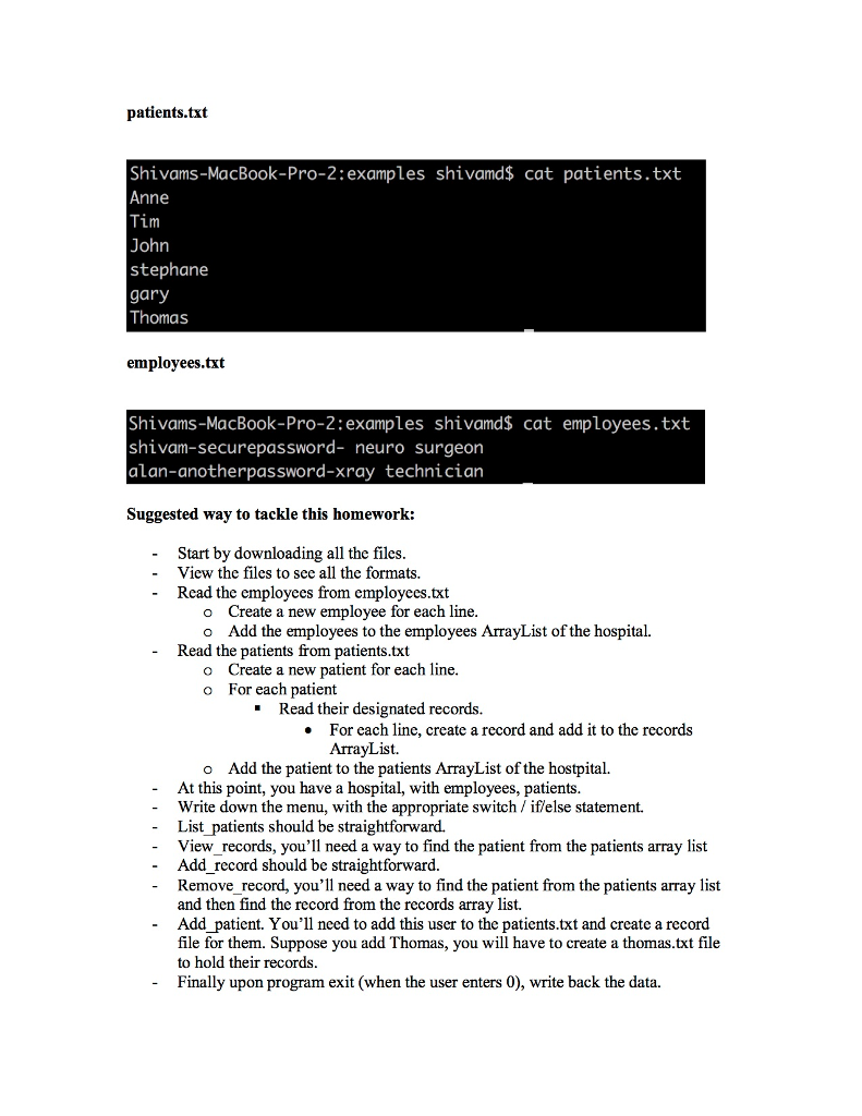 - View the files to see all the formats. - Read the